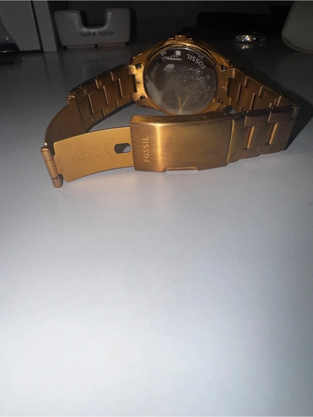 Fossil ES2811 Women's Gold-Tone Stainless Steel Quartz Analog Watch 100m